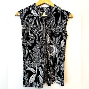 Tommy Hilfiger Black and White Floral top